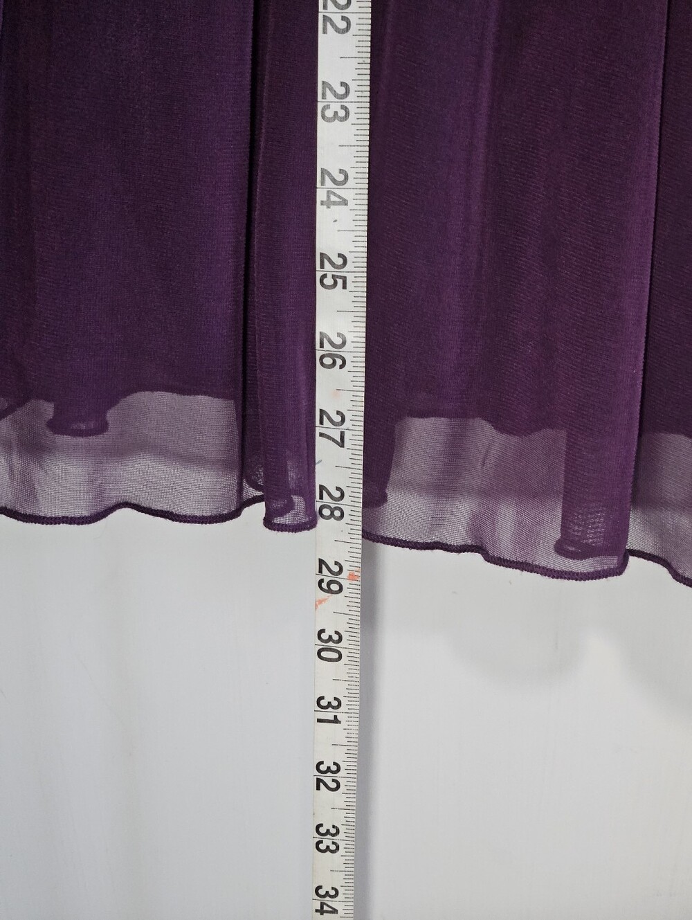 0179 Trixxi Plum Purple Strapless Chiffon Dress Med Y2K Rhinestone Formal Dance - Picture 11 of 11